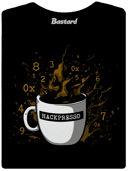 Hackpresso  prémium női póló Black