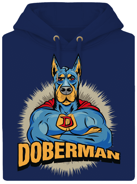 Doberman unisex prémium pulóver Navy