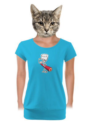 női póló elasztikus alsó szegéllyel