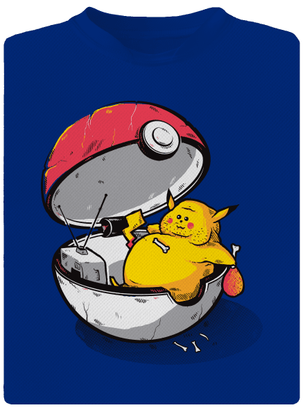 Pokémonnak annyi férfi sportpóló Royal Blue Mal