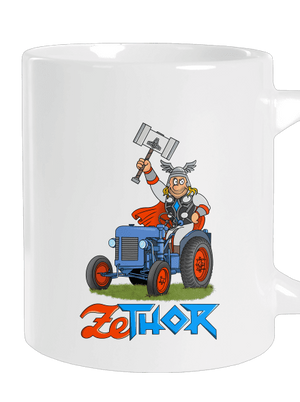 ZeThor nagy bögre White