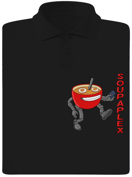 Soupaplex férfi pólóingek Black