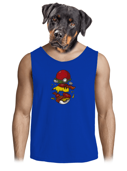 Pokémon burger férfi trikó Royal Blue