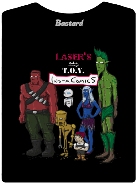 Laser's not a toy prémium női póló Black