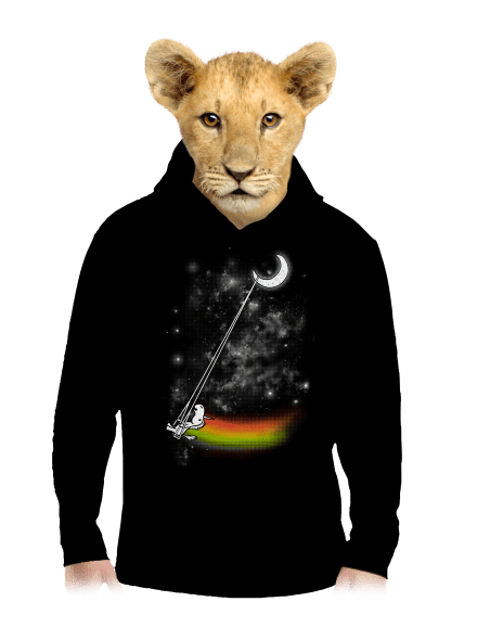 Unicorn universe gyerek kenguruzsebes pulóver Black