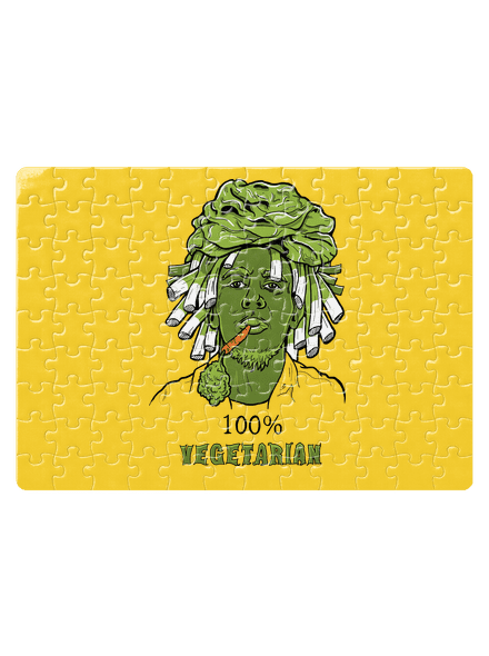 100% vegetáriánus kirakós White
