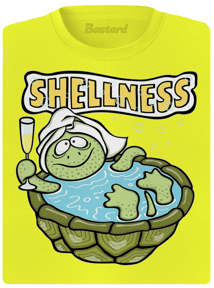 Shellness női sportpóló Neon Yellow