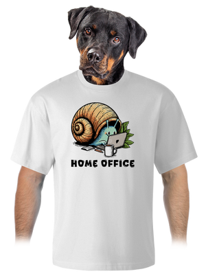 Sneka home office unisex túlméretezett póló White