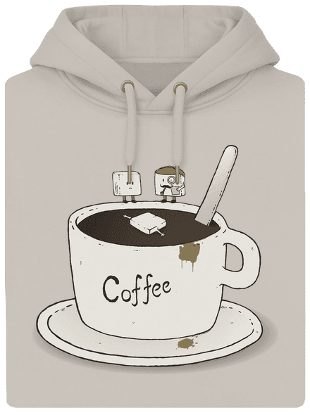 Ki ölte meg a cukrot? unisex prémium pulóver Pastel Macchiato