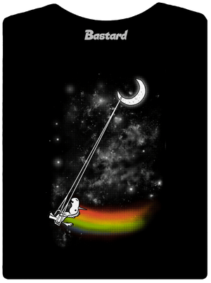 Unicorn universe prémium női póló Black