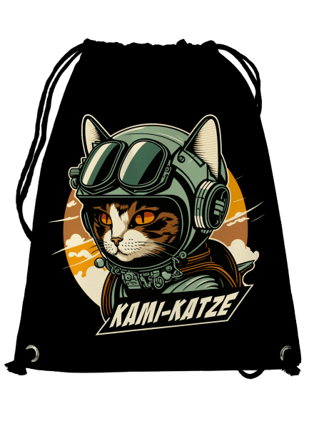Kami-Katze hátizsák Black