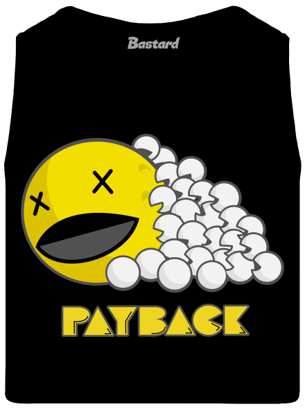 Payback férfi trikó Black