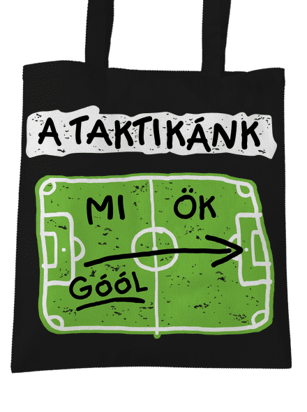 A futballtaktikánk táska Black