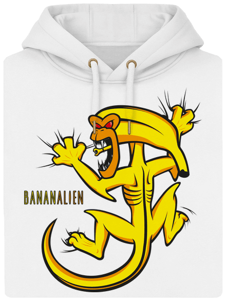 Bananalien unisex prémium pulóver Snowwhite