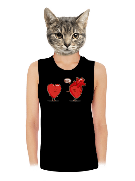 Szívügyek női bővített trikó Black