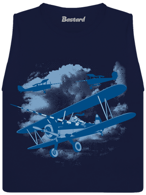 Égi lovagok női bővített trikó Navy