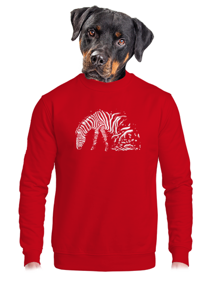 Zebra szerelem unisex crewneck Red