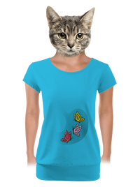 női póló elasztikus alsó szegéllyel