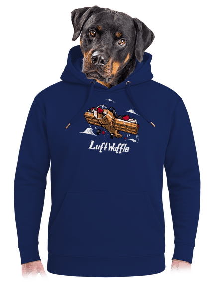Luftwaffle unisex prémium pulóver Navy