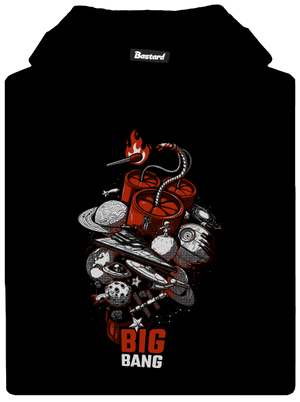 Big bang gyerek kenguruzsebes pulóver Black