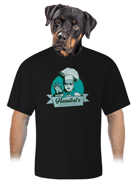 Hannibálnál unisex túlméretezett póló Black
