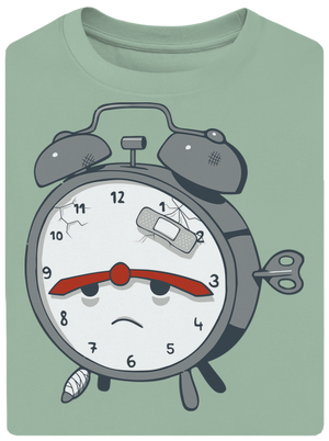 Ébresztőóra unisex túlméretezett póló Sage