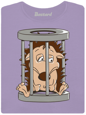 Sün a ketrecben női póló elasztikus alsó szegéllyel Lavender