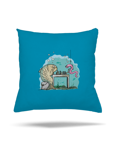 A halat nem lehet kifogni párna Blue Turquoise