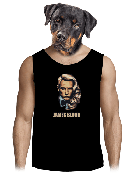 James Blond férfi trikó Black