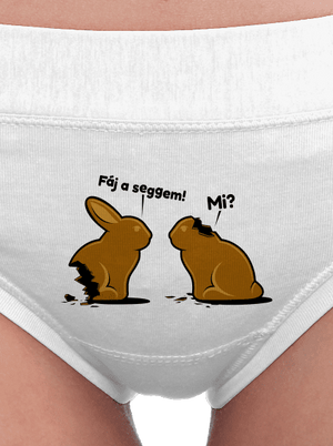 Fáj a seggem! női bugyik White