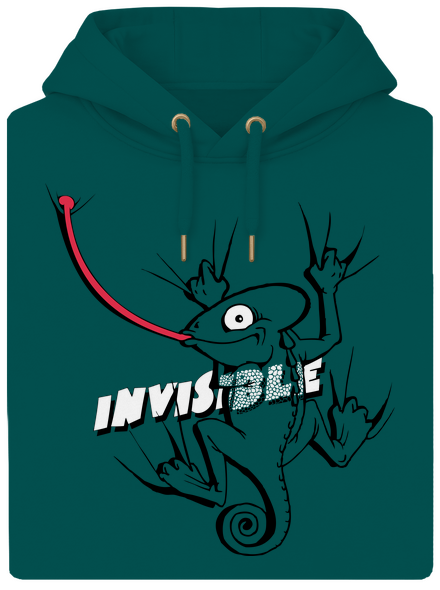 Invisible chameleon unisex prémium pulóver Emerald Green