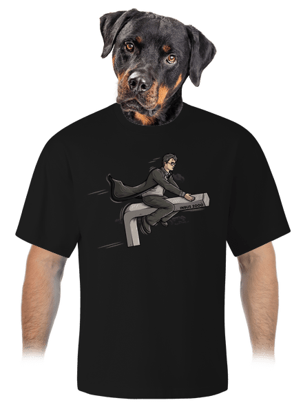 Harry az imbuszon unisex túlméretezett póló Black