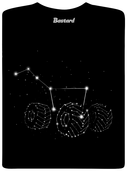 Göncölszekér gyerek póló Black