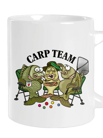 Carp Team nagy bögre White