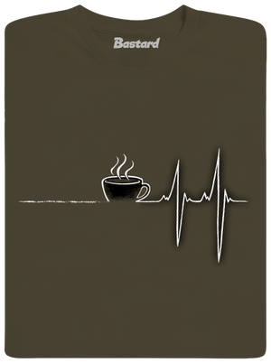 Coffee help férfi póló Urban Khaki