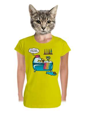 Mi kell az egyszarvúvá váláshoz prémium női póló Lemon