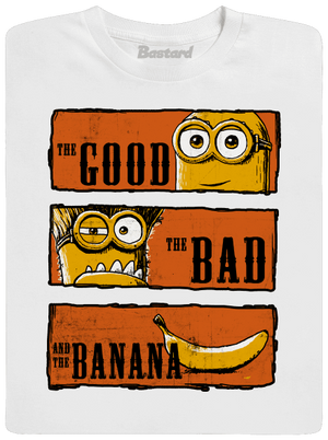 A Jó, a Rossz és a Banán férfi hosszú ujjú póló White