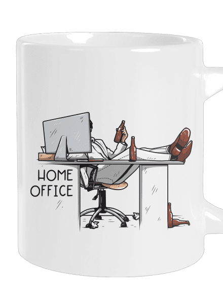 Home office nagy bögre White