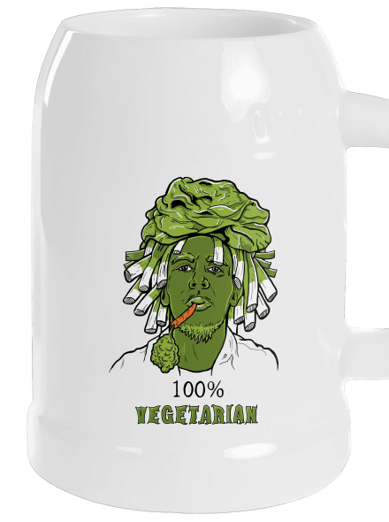 100% vegetáriánus söröskorsó White