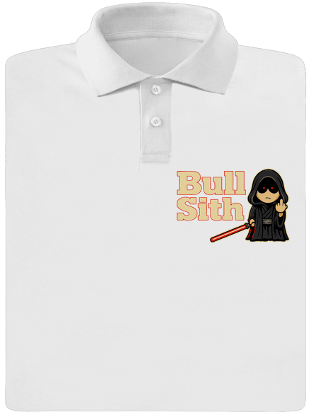 Bull sith férfi pólóingek White