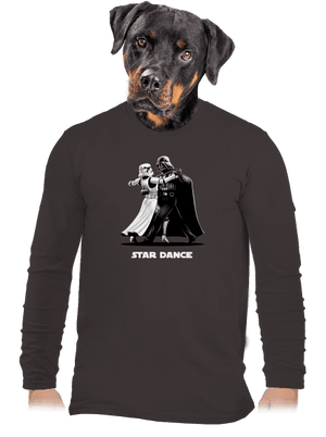 Star dance férfi hosszú ujjú póló Bear Brown