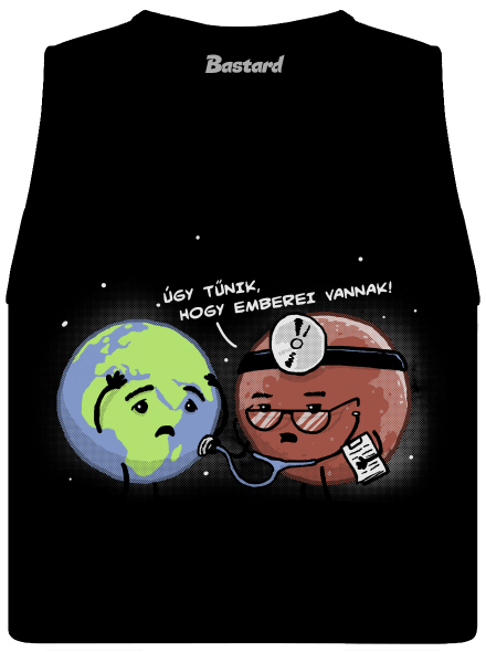 Diagnózis női bővített trikó Black