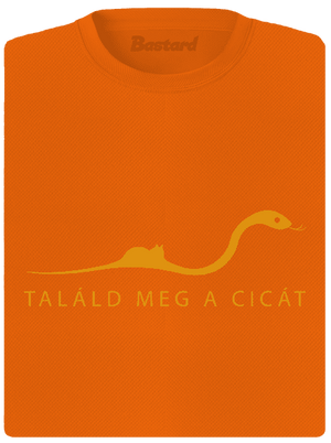 Találd meg a cicát női sportpóló Neon Orange