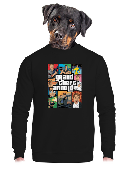 Grand Theft Arnold unisex crewneck Black