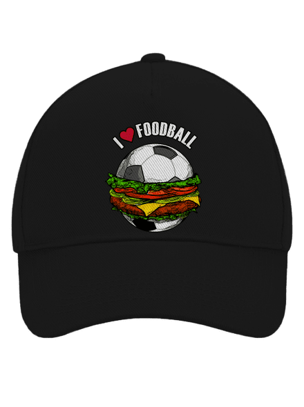 Foodball baseballsapka Black