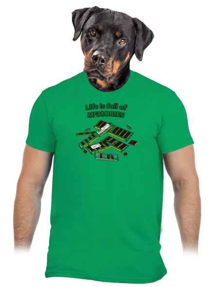 Memóriában tárolva férfi póló Kelly Green