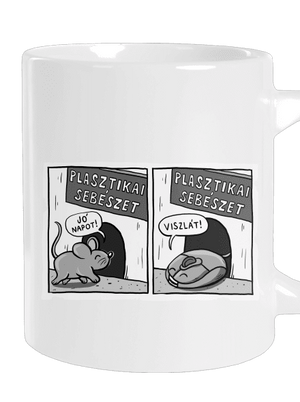 Plasztikai sebészet nagy bögre White