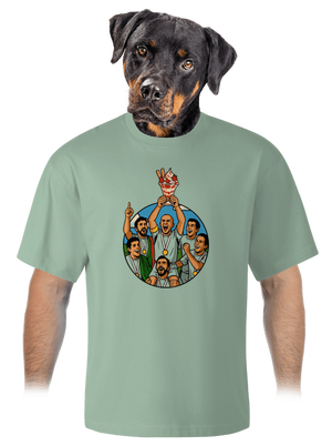 Kehely unisex túlméretezett póló Sage