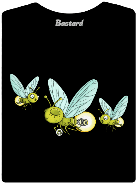 Szentjánosbogár női póló Black