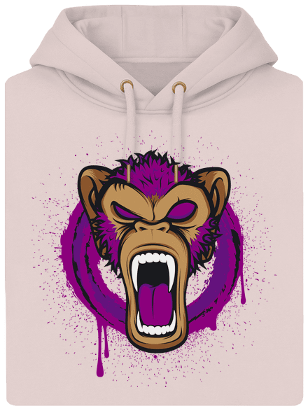 Ape face unisex prémium pulóver Rose Chalk